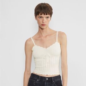 Aritizia wilfred soloist top in light birch NWT